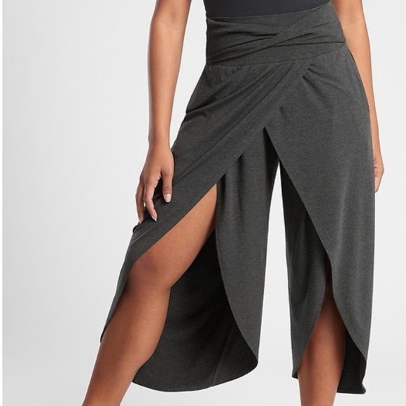 Athleta Pants - Athleta Release Wrap Pant Yoga Pilates Petal Leg Athletic Relaxed Loungewear, S